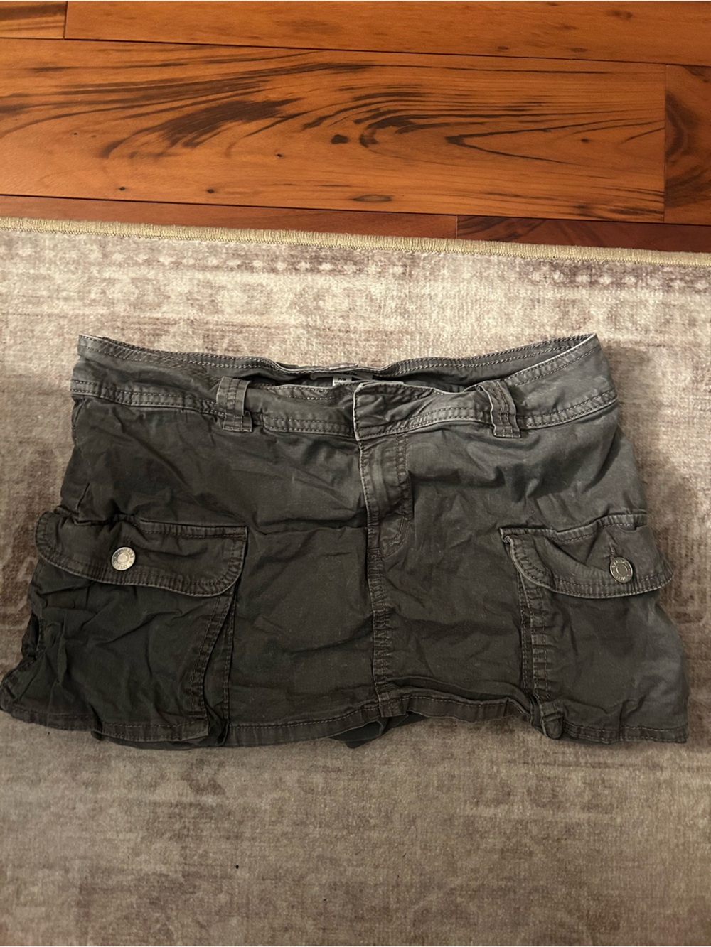 Garage Black Cargo Skort with Front Pockets